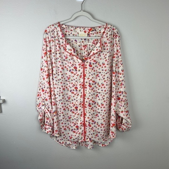 ModCloth Co Host Floral Tunic Blouse - Picture 2 of 7